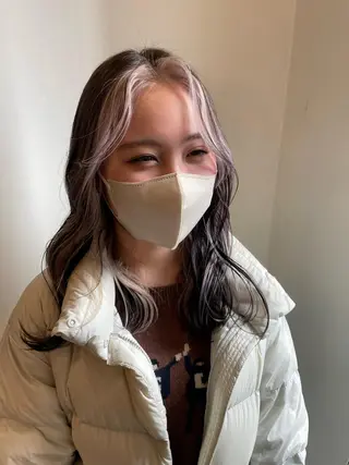 セミロング カラー イトウ アキノリのヘアスタイル