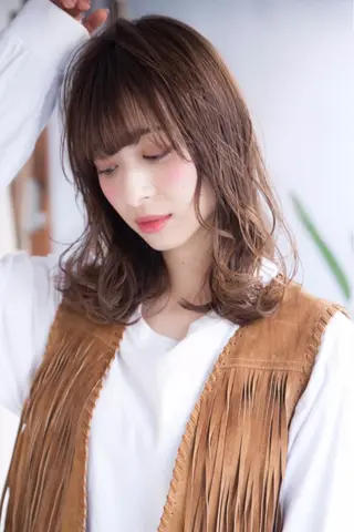 セミロング カラー パーマ ヘアアレンジ メンズ キッズ ネイル マツエク・マツパ 韓国ヘア🫧 KAZUTOのヘアスタイル