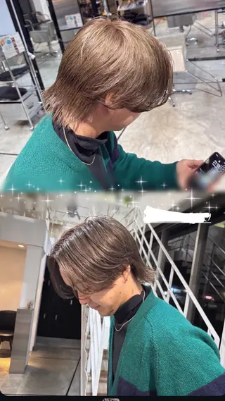 ショート yui/透明感カラー /コテ巻き風パーマのヘアスタイル