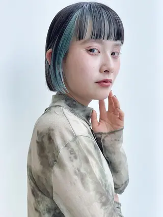 ショート カラー yiye 青山所属・無料カットモデル募集 🌱ひょうがのヘアスタイル