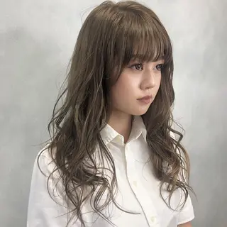 ロング 推しカラー🌙 RIHOのヘアスタイル