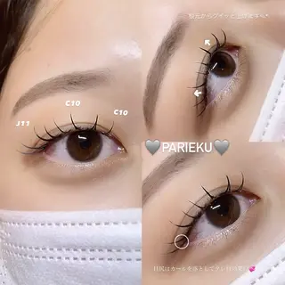 マツエク・マツパ Mell Yuuna ♡パリエク /束感のマツエク・マツパデザイン