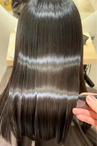 ロング 韓国ヘア🩶侑矢 艶髪透明感/福岡のヘアスタイル