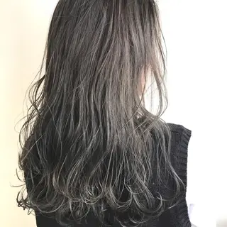 ロング カラー グランジヘア 無造作ヘアHYUGAのヘアスタイル