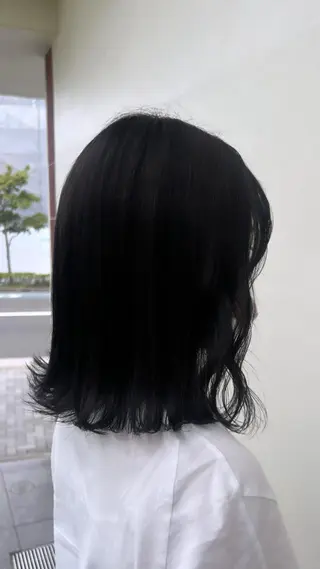 ミディアム カラー かわの ももな 💜ྀིのヘアスタイル