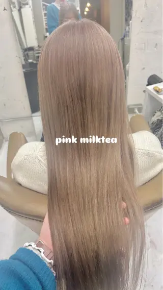 ロング カラー 暖色カラ-ෆ˚顔周り 🎀ོ白岩亜実🎀ོのヘアスタイル