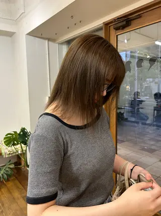 ミディアム siro所属・siro meru 透明感カラーのヘアスタイル