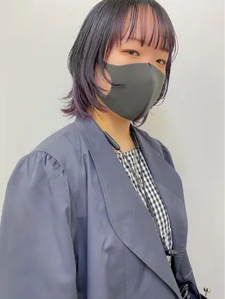 ミディアム カラー 栄/矢場町 三井太朗のヘアスタイル