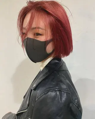 ショート カラー ブリーチ/アレンジ 天満/chihiroのヘアスタイル