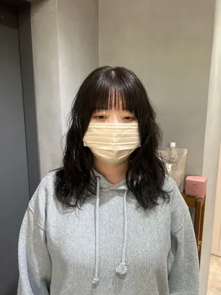 ミディアム AI  /暖色カラー /ゆるふわstyleのヘアスタイル