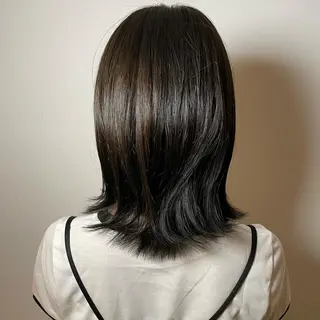 ミディアム カラー 暖色系カラー🍊 オオネヨシナリのヘアスタイル