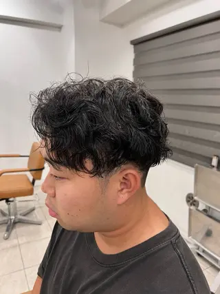 パーマ メンズ メンズカットグラデー ションカラー/ケイゴのヘアスタイル