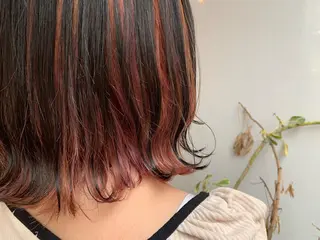 ミディアム カラー あべ ゆうかのヘアスタイル