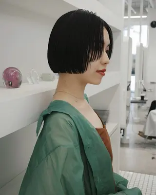 ショート カラー 🌱ぱつっと/ボブ 🌱のヘアスタイル
