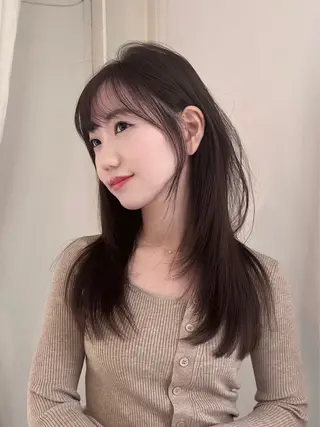 ロング カラー 🫧ナオ🫧 /韓国 ヘア/ マンツーマンのヘアスタイル