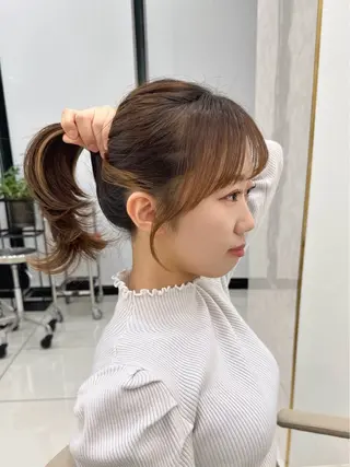 ロング カラー MAEUL luna所属・前髪顔周り/レイヤー 韓国/桔川恒のヘアスタイル