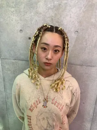 ミディアム HARURU🪮✨ ブレイズ海外ヘアのヘアスタイル