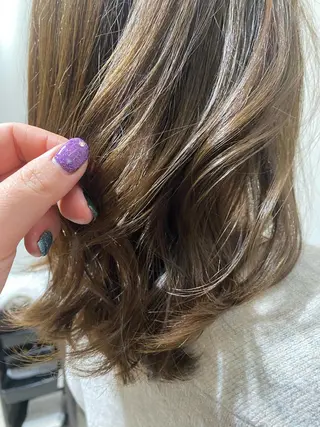 ミディアム カラー BLENDby happiness所属・KAORU/絹髪 /髪質改善/奈良のヘアスタイル