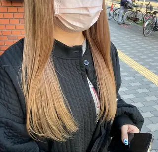 ロング カラー 生尾 虹水のヘアスタイル