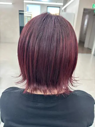 ショート カラー ヘアアレンジ 腰越 麻奈のヘアスタイル