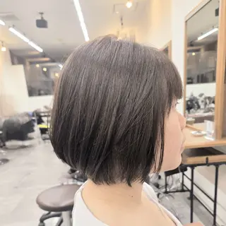 ショート カラー 浜田りほ Luxbe 博多駅直結のヘアスタイル