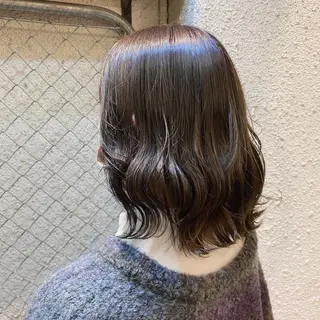 ミディアム カラー 暖色艶color / ボブ🦩Rioのヘアスタイル