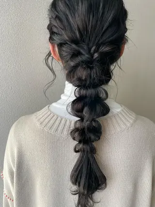 ロング ヘアアレンジ 沢田 瞳のヘアスタイル
