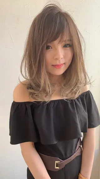 ミディアム 狩野 純一郎のヘアスタイル