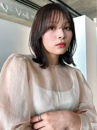 ショート カラー パーマ 🫧小顔×似合わせ× 透明感カラー🫧のヘアスタイル