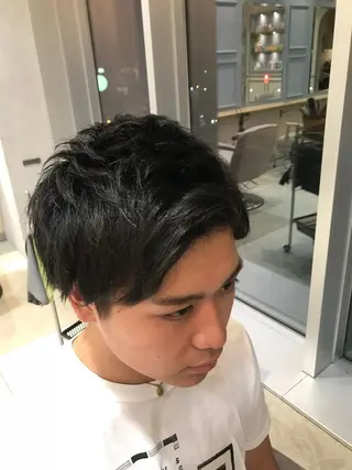 ショート メンズ Livnaリヴナ立川所属・レイヤー/ハイライト /立川/赤池宏隆のヘアスタイル