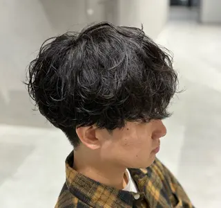 ショート パーマ メンズ 【メンズ特化】 池田大成✂︎のヘアスタイル