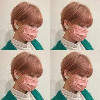 ショート カラー 京都大人女性ショート 徒歩1分/秋山のヘアスタイル