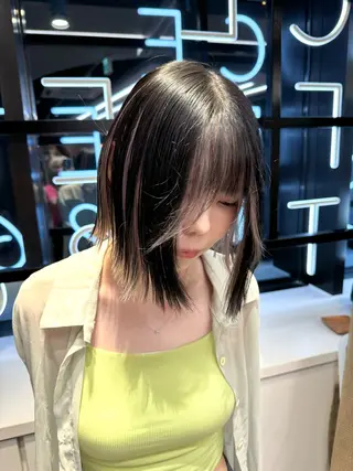 ミディアム カラー ヘアアレンジ 西谷 さきのヘアスタイル