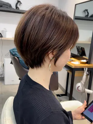 ショート neaf六本木所属・韓国風レイヤー ショート/犬塚 優介のヘアスタイル