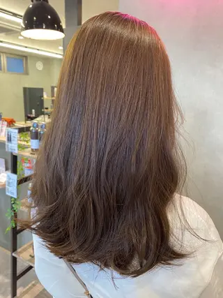 セミロング カラー 🕶️佐藤 海李🐏のヘアスタイル