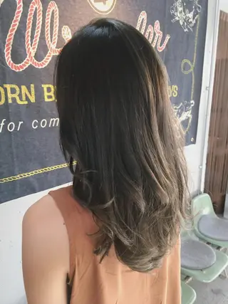 ロング カラー 代表 中島貴志のヘアスタイル