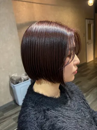 ミディアム カラー のどか 노도카のヘアスタイル