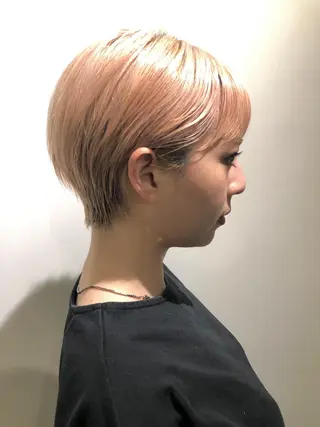 ショート カラー Leverage New York所属・店長 濱口敬太のヘアスタイル