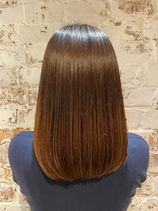 ミディアム 銀座/前髪顔まわり/ 透明感カラー/danのヘアスタイル