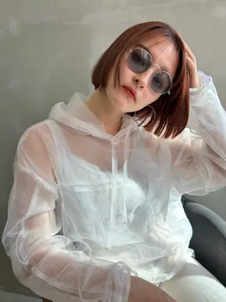 ショート カラー ショート/ボブ専門 宮脇美奈/南船場のヘアスタイル