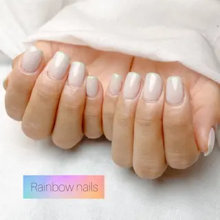 ネイル Rainbow nailsくろちゃんのネイルデザイン