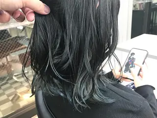 ミディアム カラー ヘアアレンジ 透明感カラー× レイヤーカット✨高梨のヘアスタイル