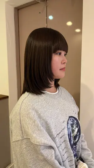 ミディアム カラー 大阪/梅田すぐ /パーマ落とし専門店のヘアスタイル