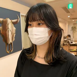 セミロング カラー 【韓国風くびれヘア】 joule小木曽輝のヘアスタイル