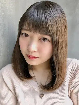 ミディアム カラー Mogami Kengoのヘアスタイル
