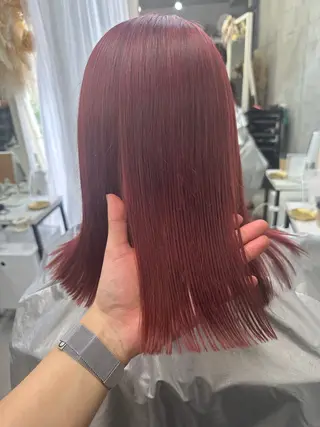 ミディアム 福田 瑠偉のヘアスタイル