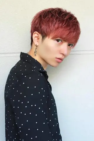 ショート カラー メンズ 曲がる縮毛矯正 髪質改善/西尾 幸樹のヘアスタイル