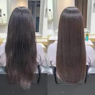 ロング Rinka🌷🩶 韓国艶カラー/まつパのマツエク・マツパデザイン