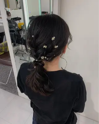 ヘアアレンジ 卒業式ヘアセット🎀 ヘアアレンジのヘアスタイル