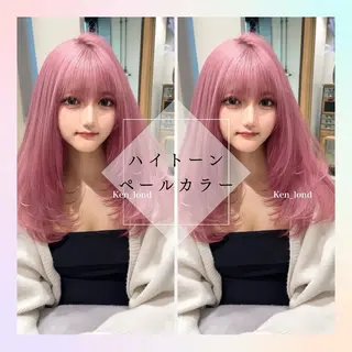 ロング 🥇KEN /レイヤー/艶カラーのヘアスタイル